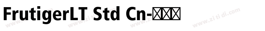 FrutigerLT Std Cn字体转换